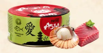 Prime Asia влажный корм для взрослых кошек тунец с морским гребешком в желе (банка)