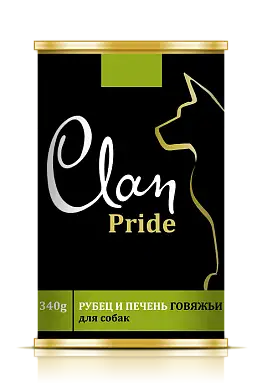 Clan Pride консервы для собак Рубец и печень говяжья
