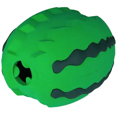 Mr.Kranch игрушка для собак Арбуз с ароматом курицы, зеленая